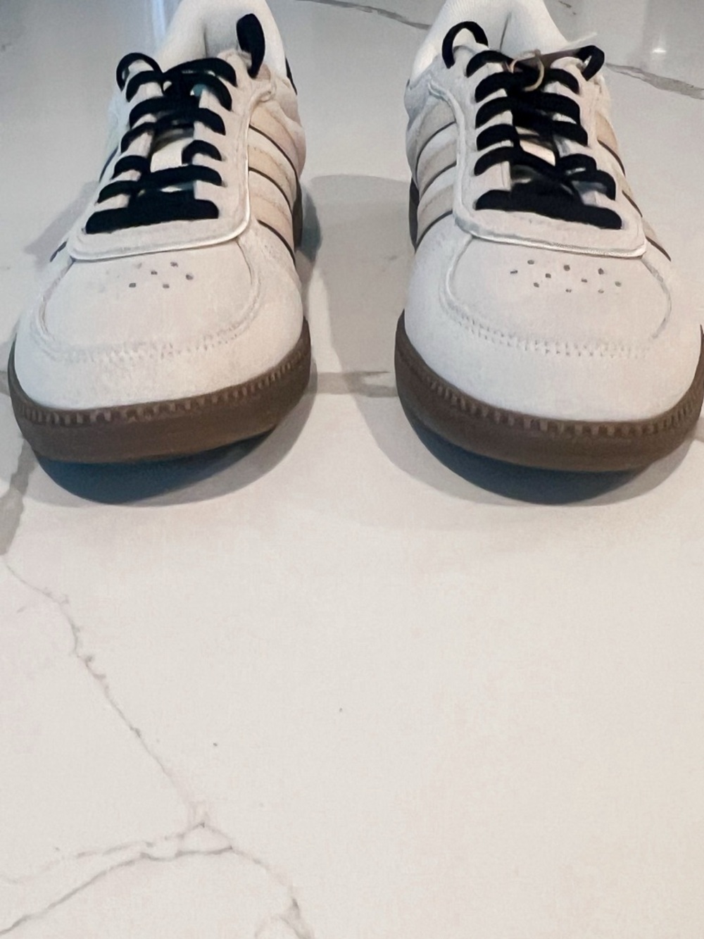 Adidas Breaknet Sleek Off White and Crystal Linen Sneaker Womens Sz 7 - Picture 8 of 15